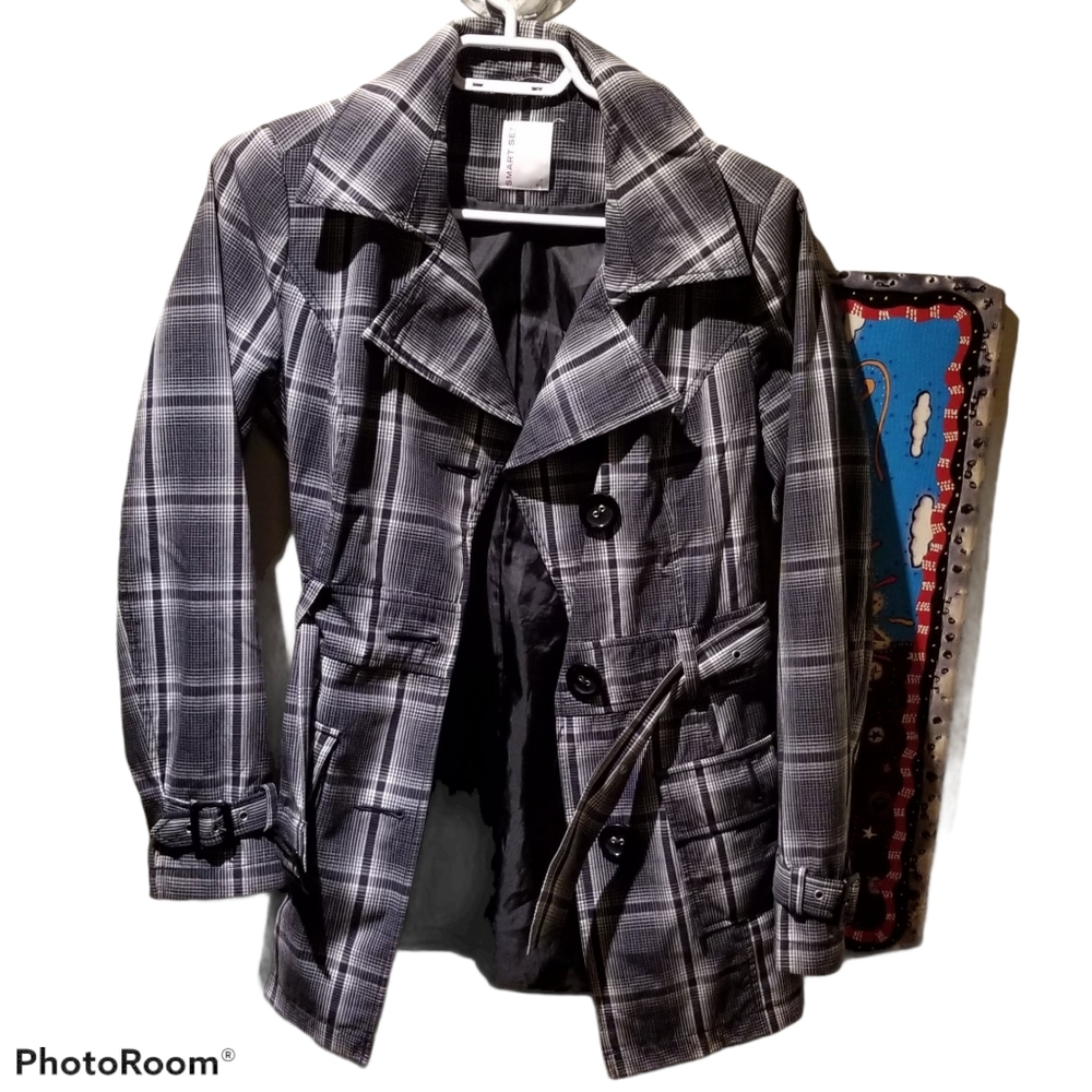 SMART SET Trench Coat (Size Small) - Picture 4 of 9